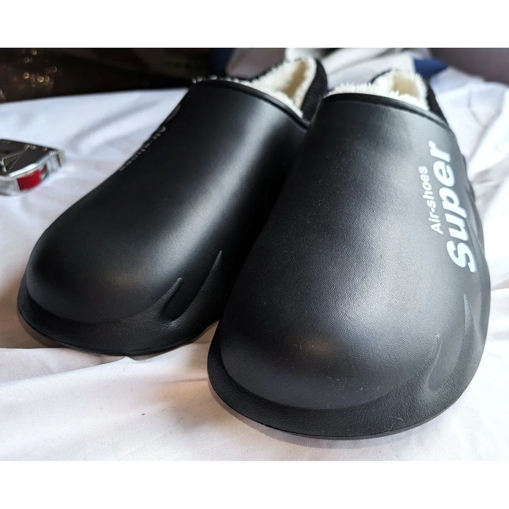 Plush Fur lined Clogs Japanese Style Home Slippers Slip-on Waterproof Unisex 48